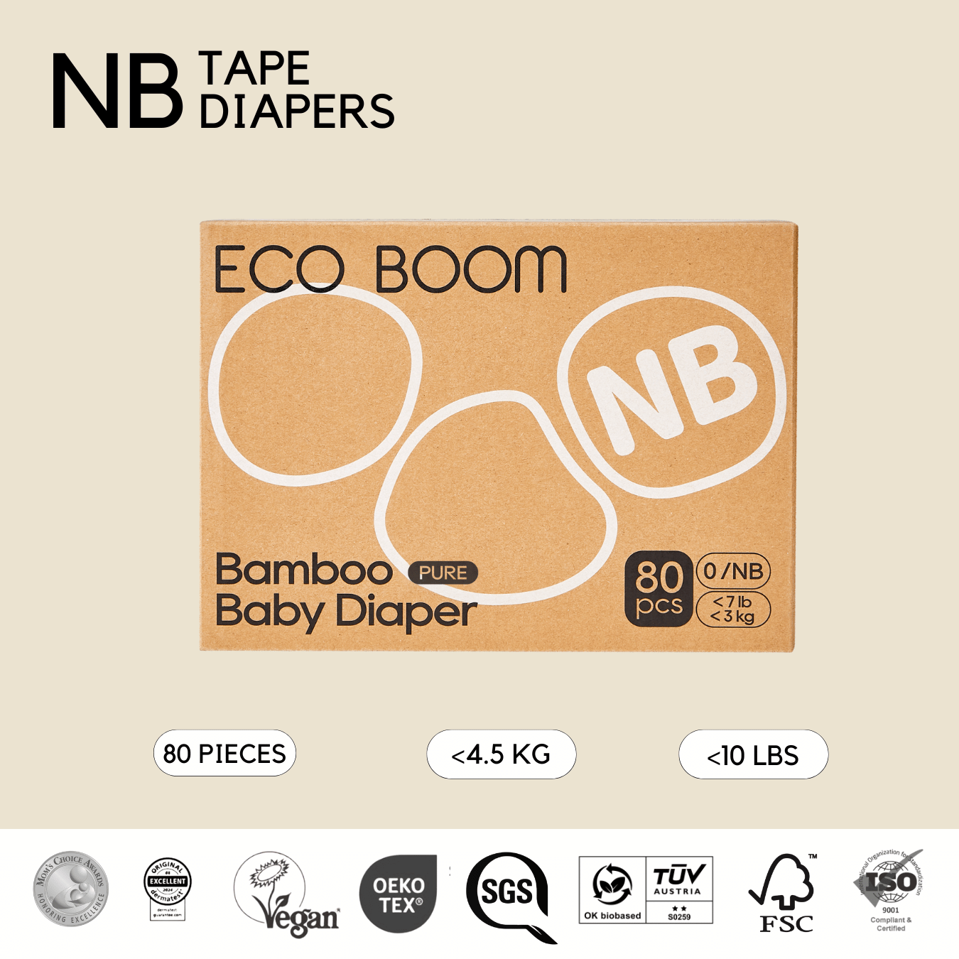 Premium Bamboo Tape Diapers