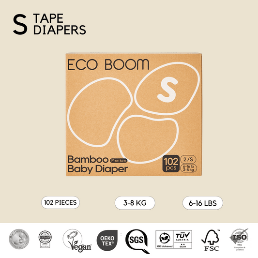 Premium Bamboo Tape Diapers